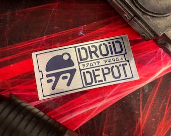 Droid Depot Sign Sticker