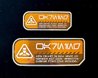 Warning This Water is Not Safe Aurebesh Sticker