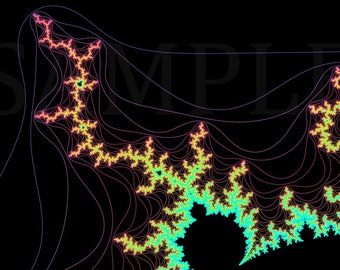 Mandelbrot Set Armposter (Teal)