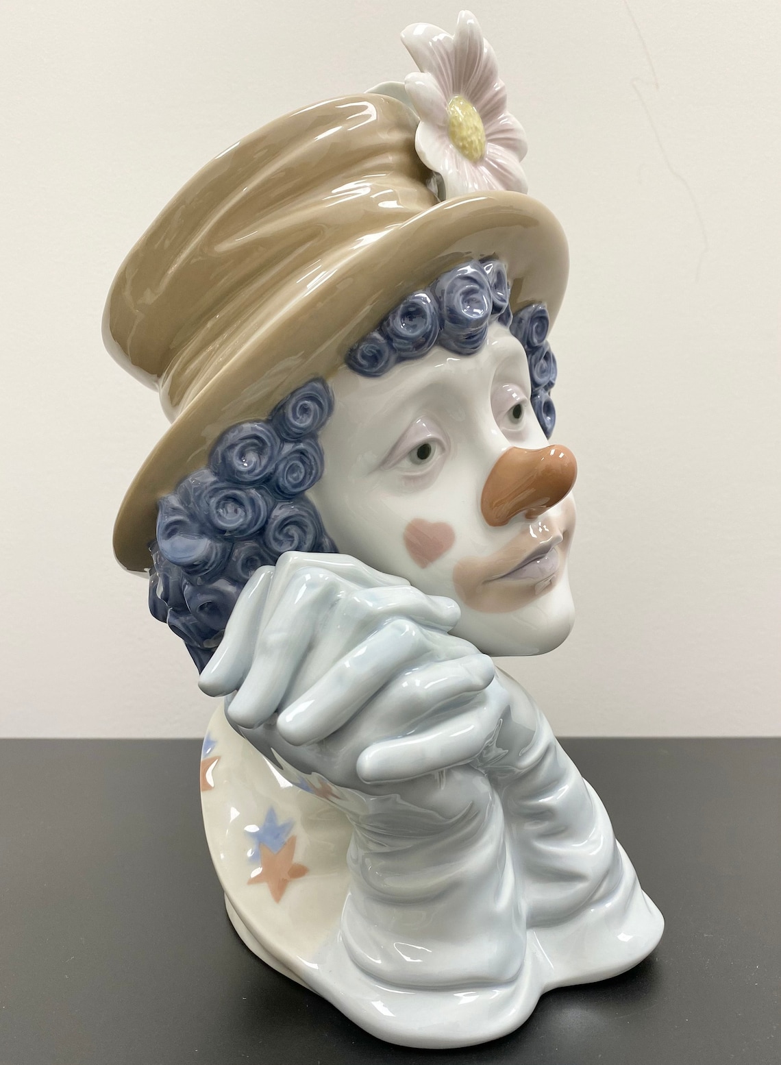 Lladro Melancholy Clown Head 5542 Etsy