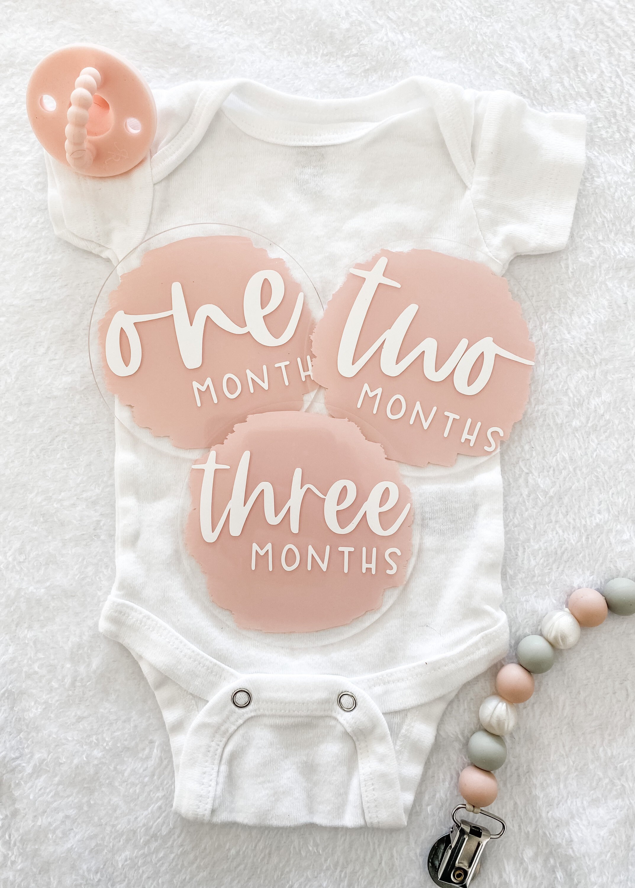 Acrylic Baby Monthly Milestone Markers / Monthly Photo Props / | Etsy