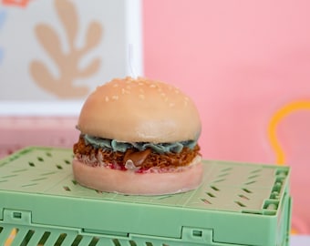 Hamburger Candle / Food Candle / Cute Candle / Adorable Candle / Hamburger Lovers