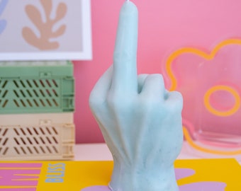 Middle Finger Candle /Fuck You Candle /Hand Gesture Fuck Candle /Holiday Gift/Customized Colours and Scents/Funny Candle/Unique Gift Ideas