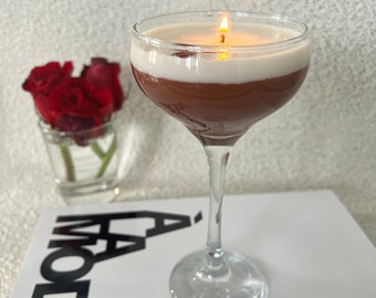 Espresso Martini Candle Tall Coupe  / Coffee Candle / Espresso Martini  / Cocktail Candles / Martini Lovers / Espresso Lovers