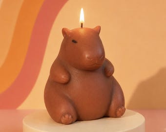 Capybara Candle | Hand Poured Novelty Animal Decor