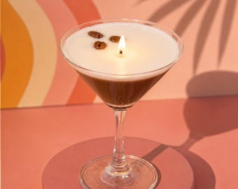 Espresso Martini Candle Realistic / Coffee Candle / Espresso Martini Lovers / Cocktail Candles / Martini Lovers / Espresso Lovers