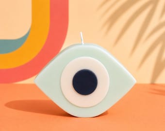 Evil Eye Soy Candle: Handcrafted Protection, Good Luck Charm