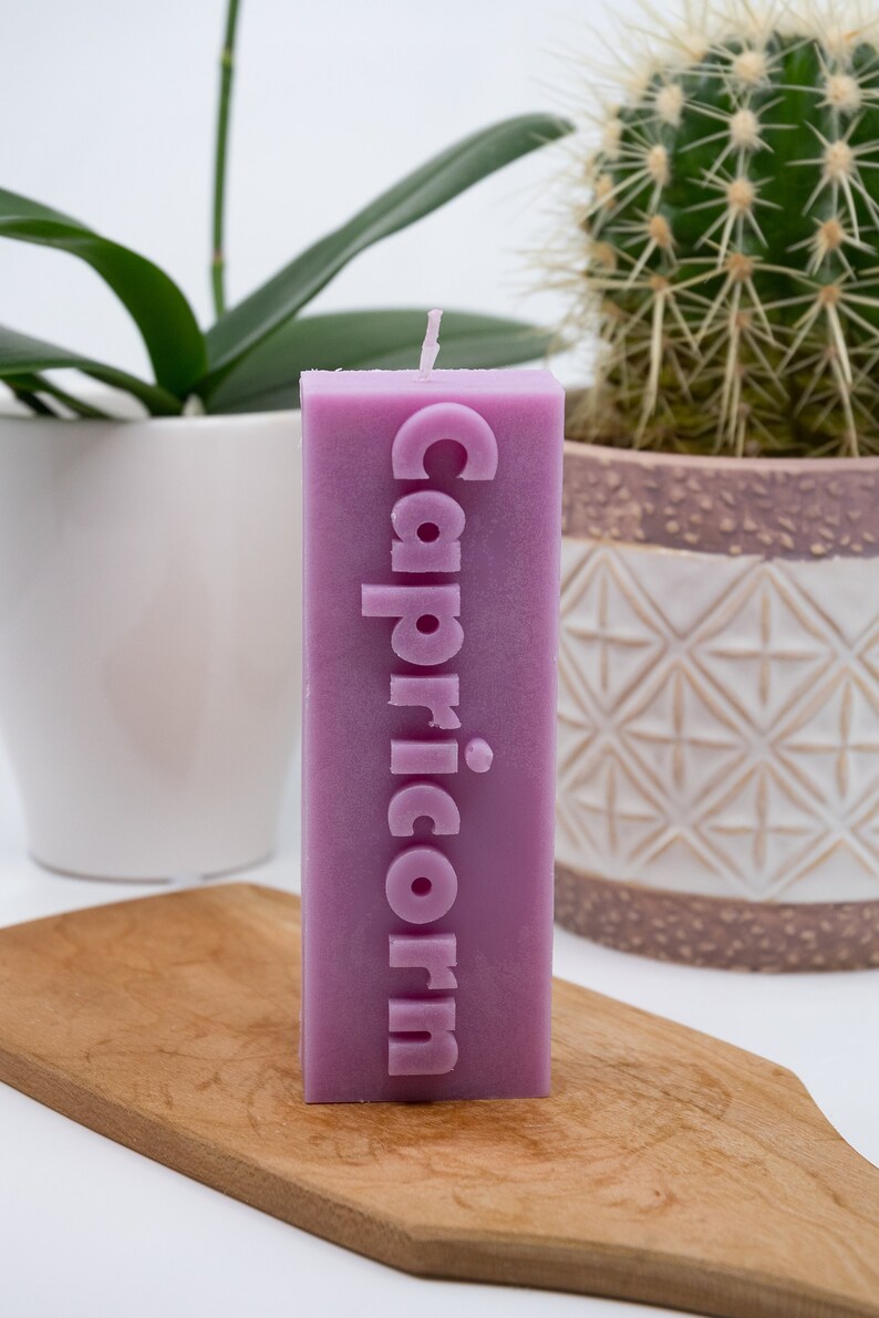 Zodiac Pillar Candles / Astrology /leo/ Virgo / Cancer / Aries Etsy