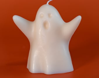 Scary Ghost Candle / Cute Ghost Candle / Spooky Boi / Halloween Candles / Spooky Candles / Fun Candles / Custom Soy Wax Candles