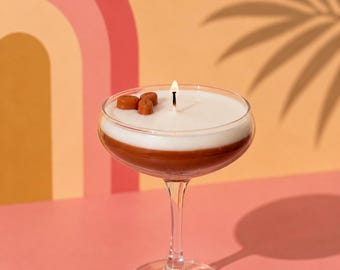 Espresso Martini-Kerze: Gerösteter Espresso-Duft, Coupé-Glas
