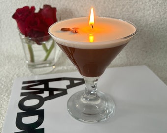 Espresso Martini Candle Stemless  / Coffee Candle / Espresso Martini  / Cocktail Candles / Martini Lovers / Espresso Lovers