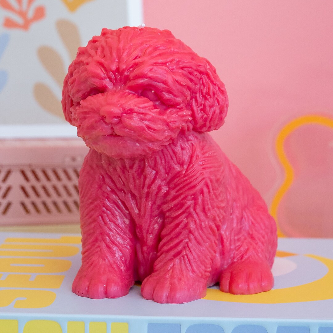 Dog Candle / Large Dog Candle / Cute Candle / Dog Candles / Etsy