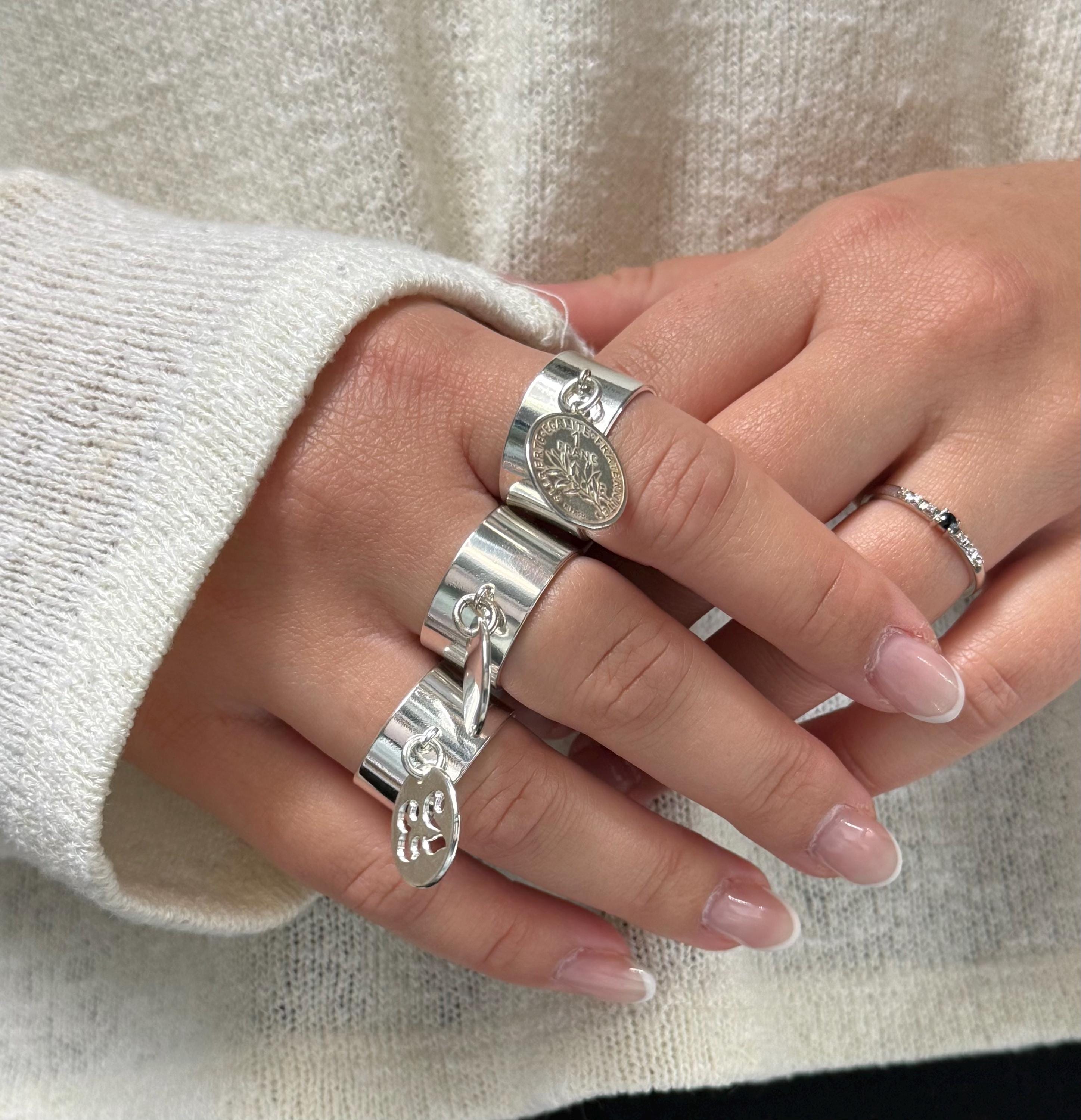 Bague Pampilles En Argent 925/1000 - Bijou Occasion élégant Et Fin