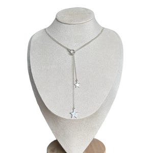 Y-necklace with star charms