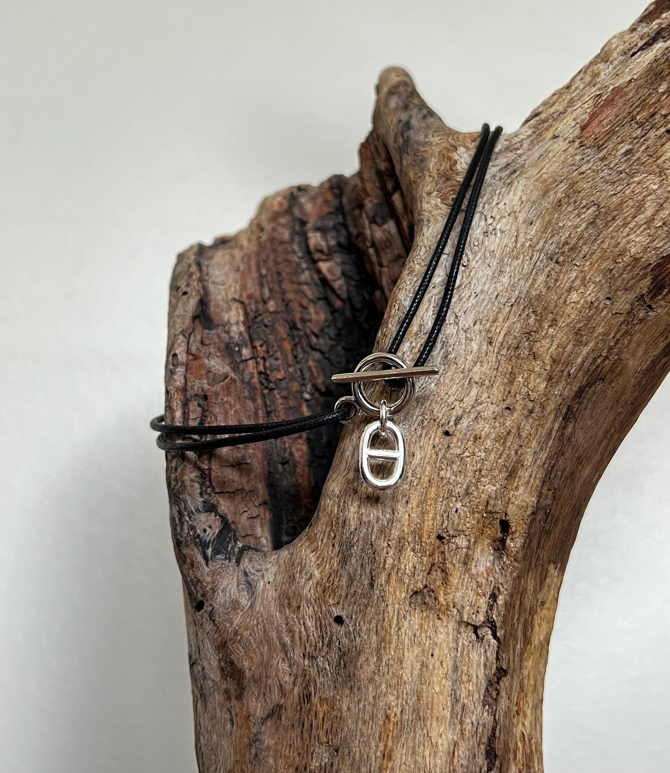 Mens leather necklace hotsell for wedding ring