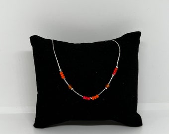 Stainless steel beaded anklet