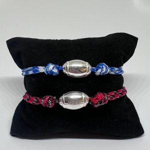 Rugby ball bracelet