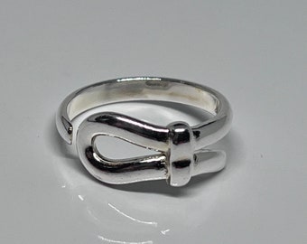 silver sailor knot ring