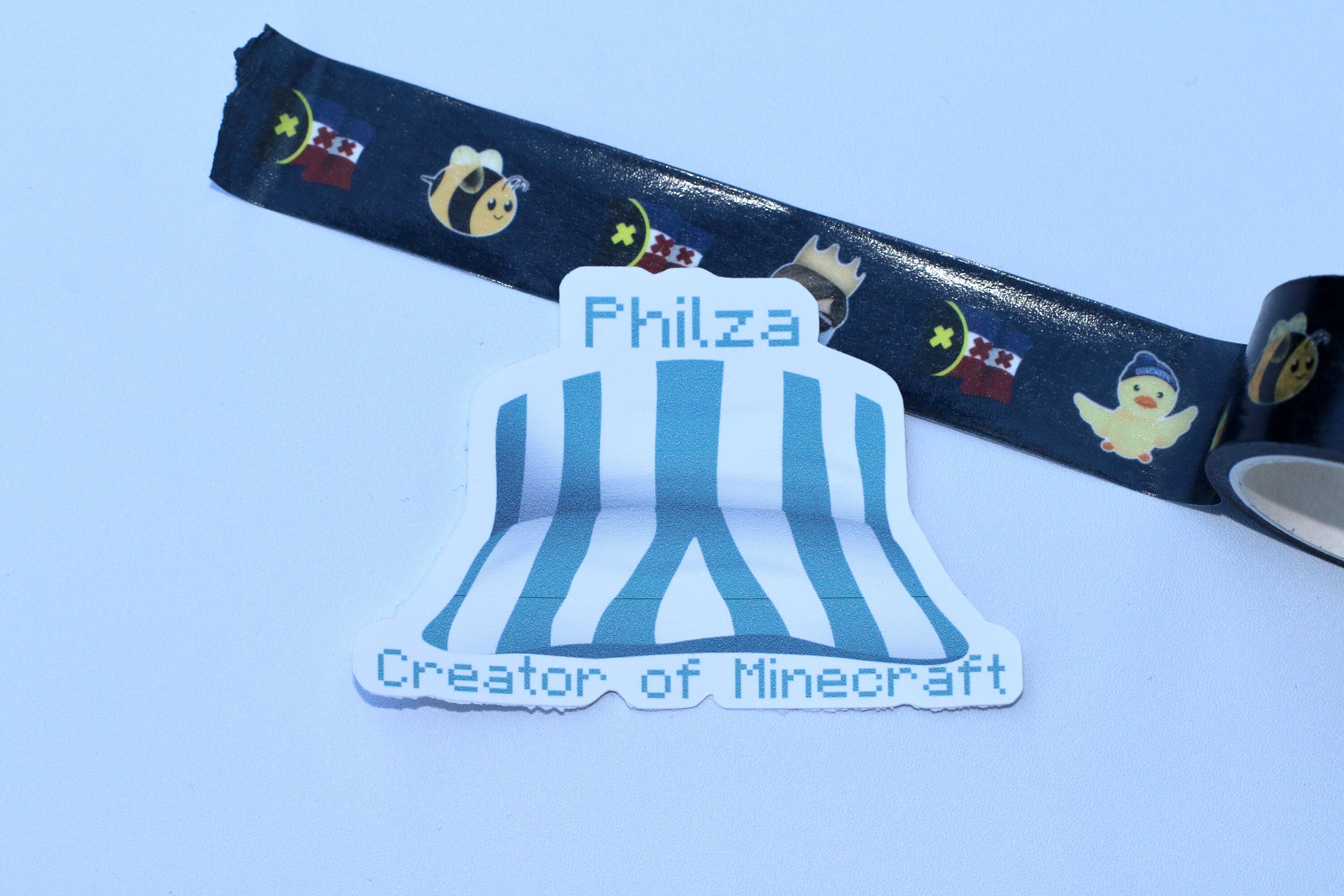 Philza Minecraft Bucket Hat Sticker 