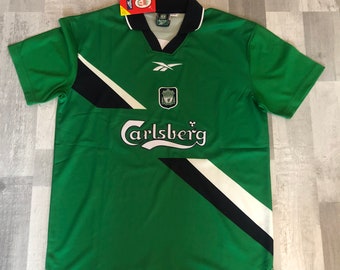 green and white liverpool jersey
