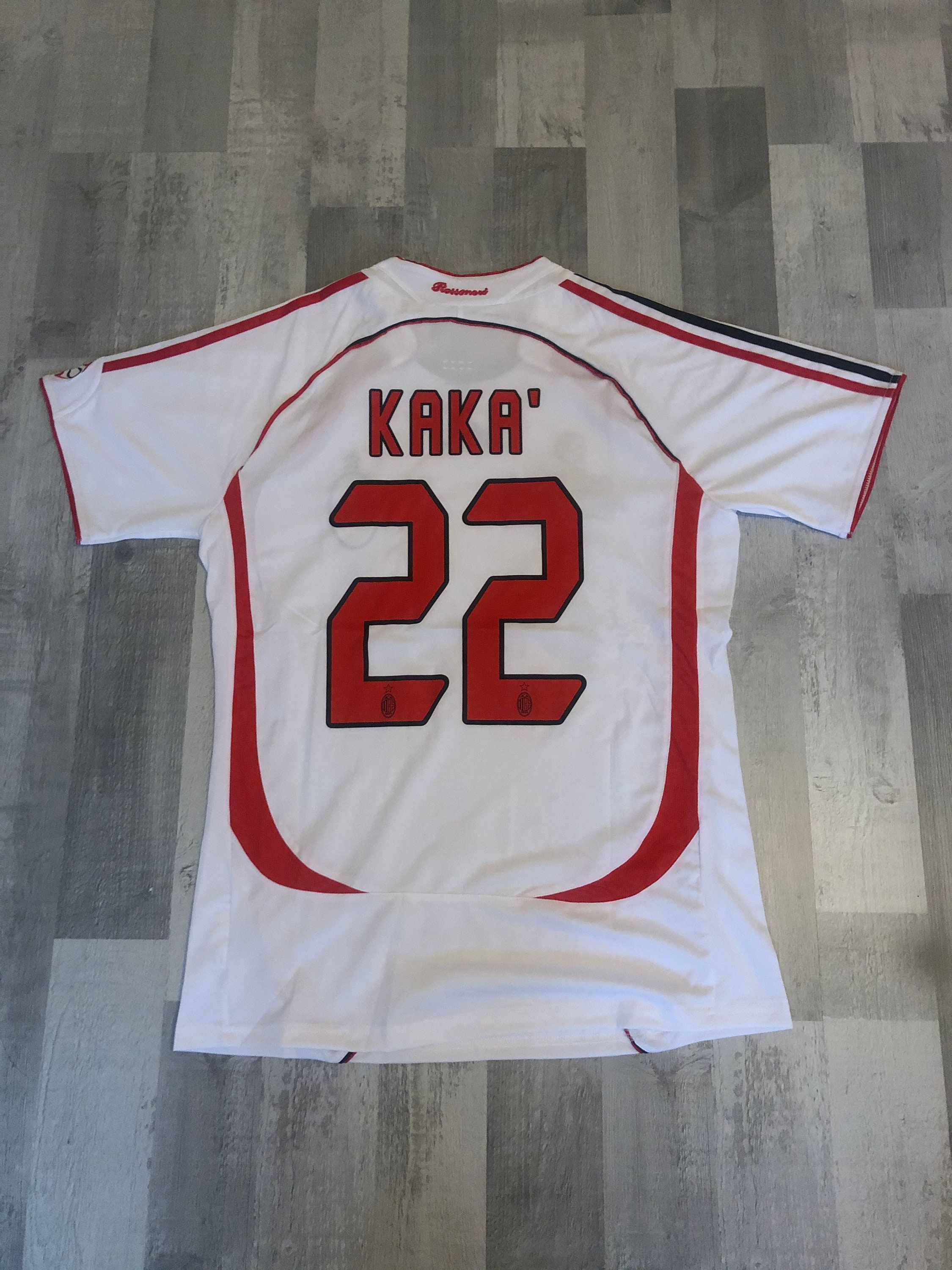 Ac Milan 2007 CL Final Away Kaka 22 Football Soccer Classic Etsy