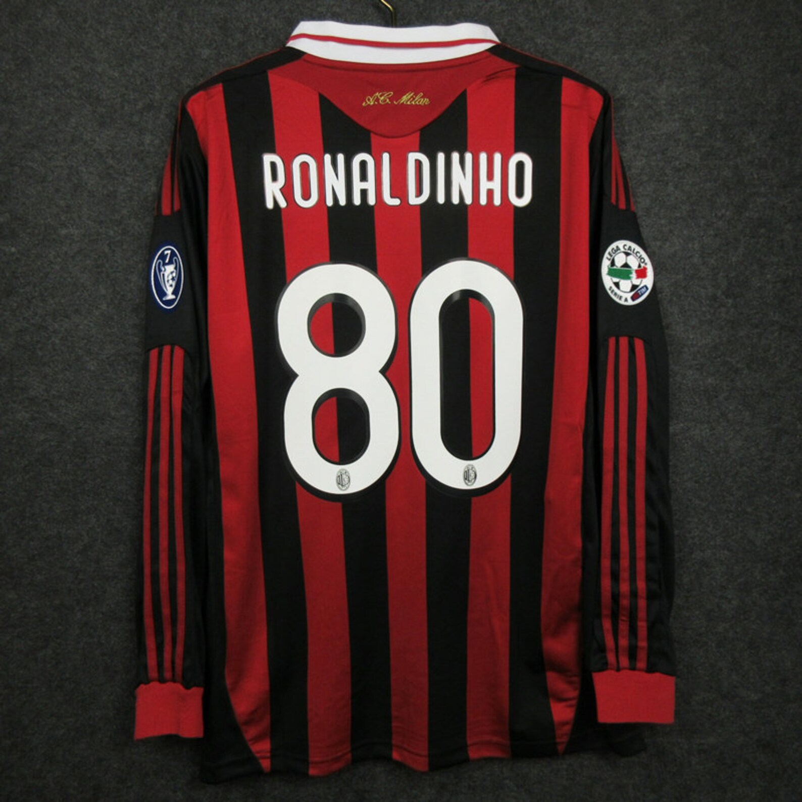 Ac Milan 09/10 Home Ronaldinho 80 Football Soccer Classic Etsy