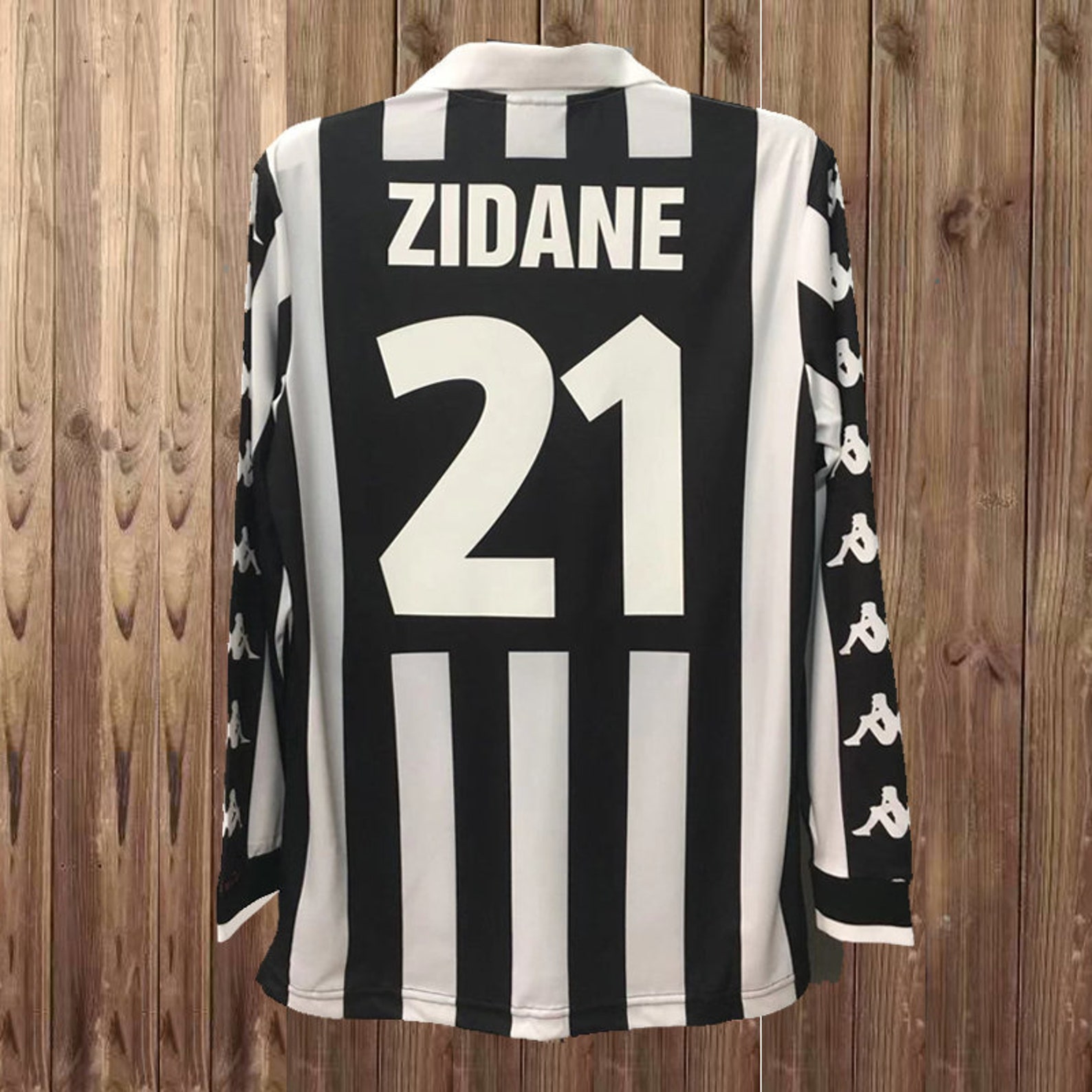 Maillot Juventus Rétro 99/00 Manches Longues - Zinedine Zidane - Officiel Kappa (fabriqué En Italie)