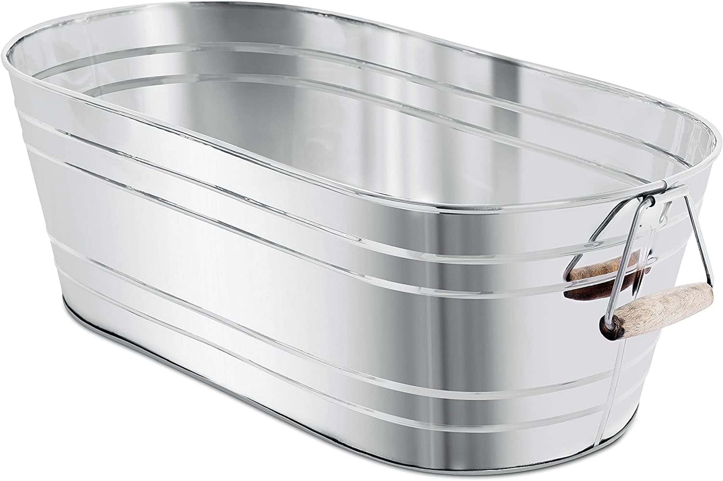 Steel Galvanized Beverage Tub With Stand and Tray Oval Shape Etsy