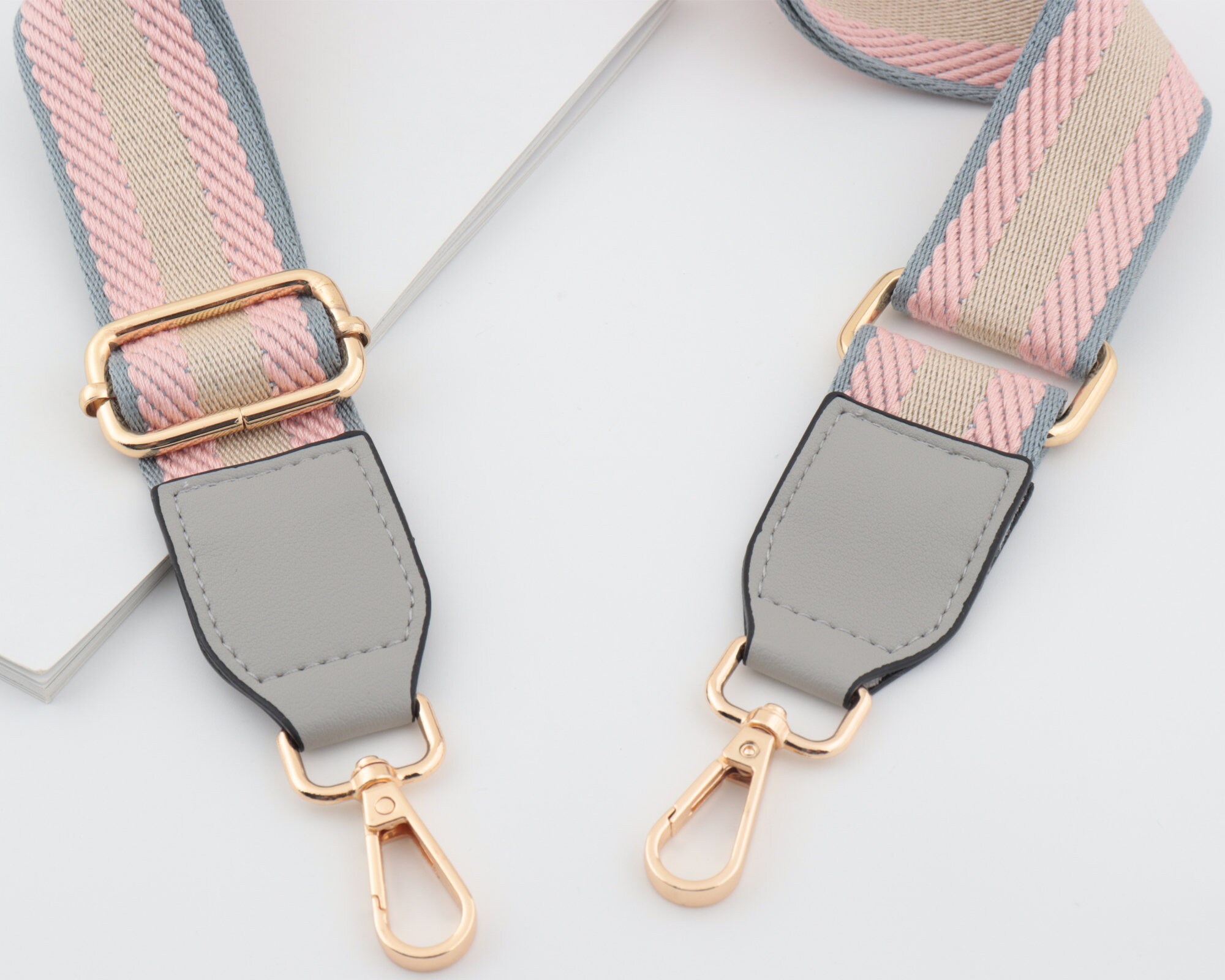 3.8cm Width Adjustable Striped Bag StrapCanvas Bag Strap Etsy