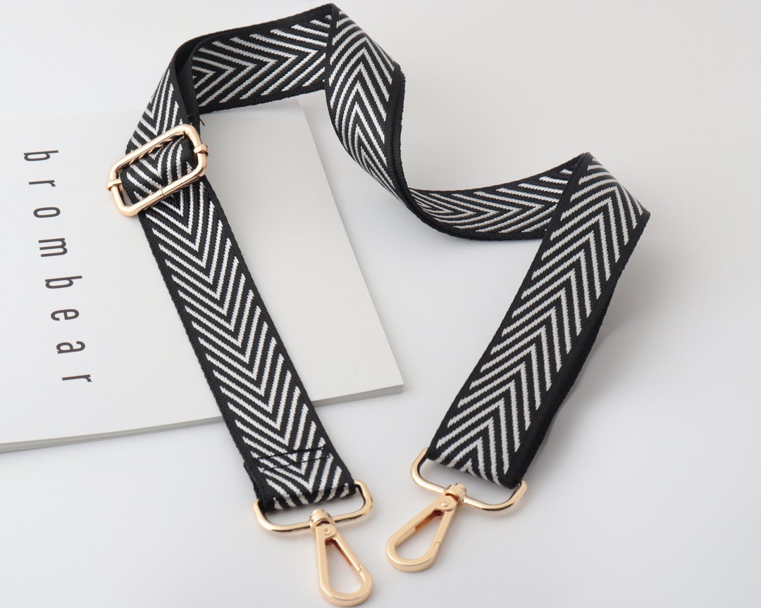 3.8cm Width Adjustable Canvas Nylon Bag Strap, Purse Strap Replacement, Shoulder Handbag Strap