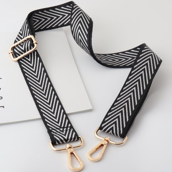 3,8 cm bred justerbar väskrem i kanvasnylon, utbytesrem för handväska, axelrem för handväska, ryggsäcksrem, justerbar väskrem, present till mamma