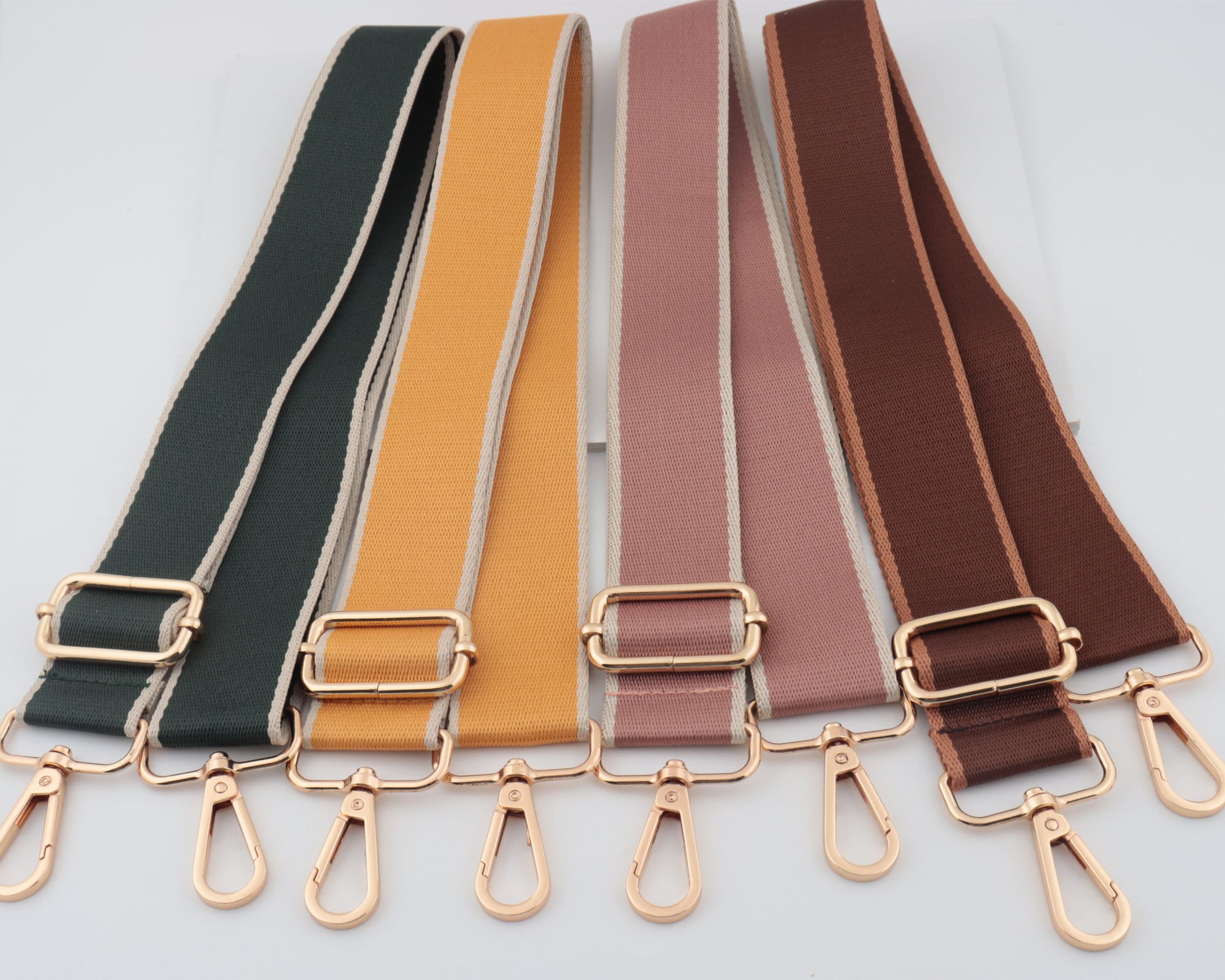 3.8cm Width Adjustable Embroidery Webbing Shoulder Purse Strap,Canvas Bag Strap, Crossbody Bag Strap,Cotton Bag Strap,Pure Color Bag Strap