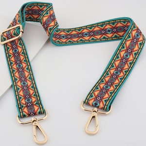 3.8cm ancho ajustable algodón bolso bolso correa, correa de bolso de rayas, mango del bolso, correa del bolso del hombro, correa de la mochila, correa de la bolsa del patrón