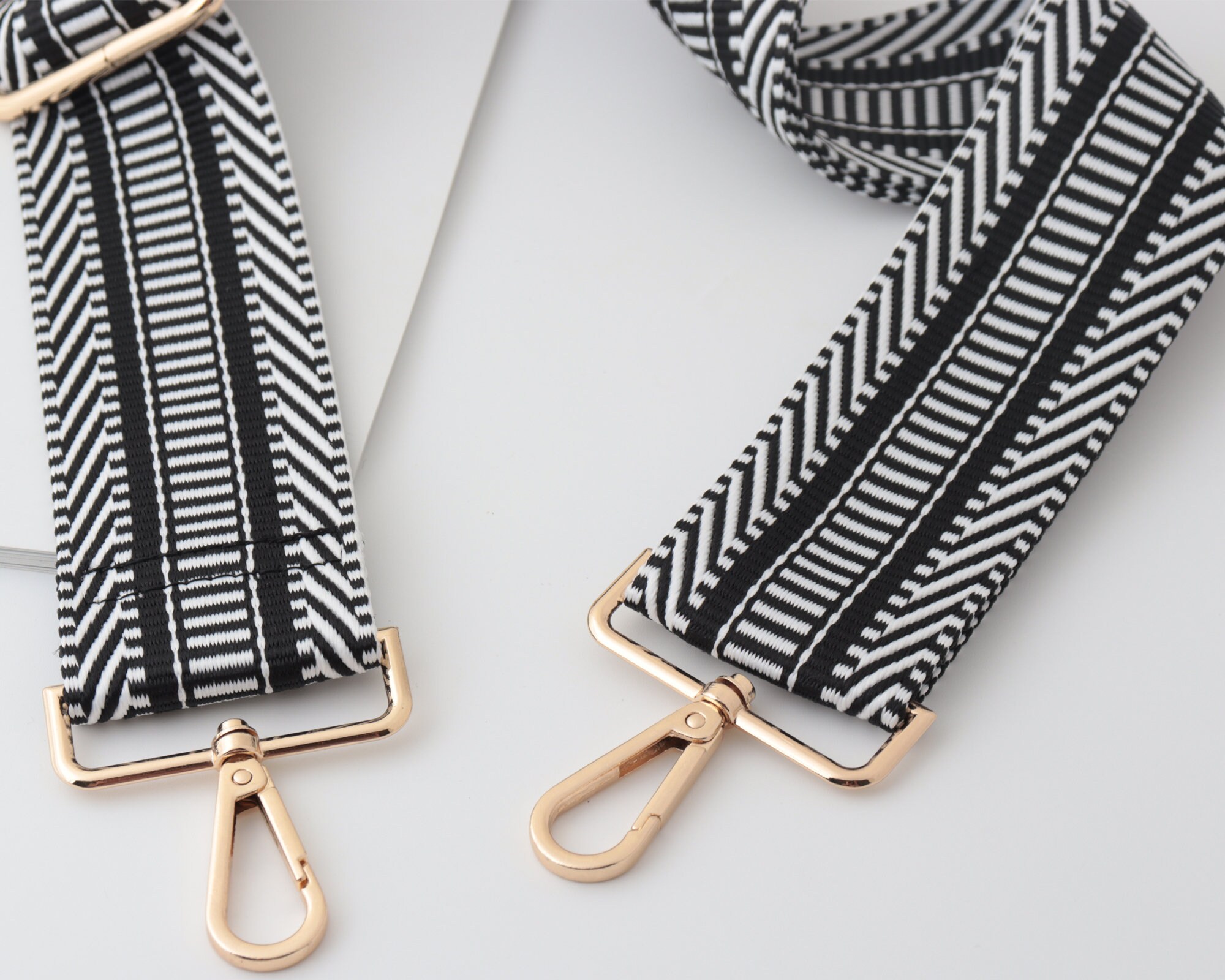 5cm Width Adjustable Striped Bag StrapCanvas Bag Strap Etsy