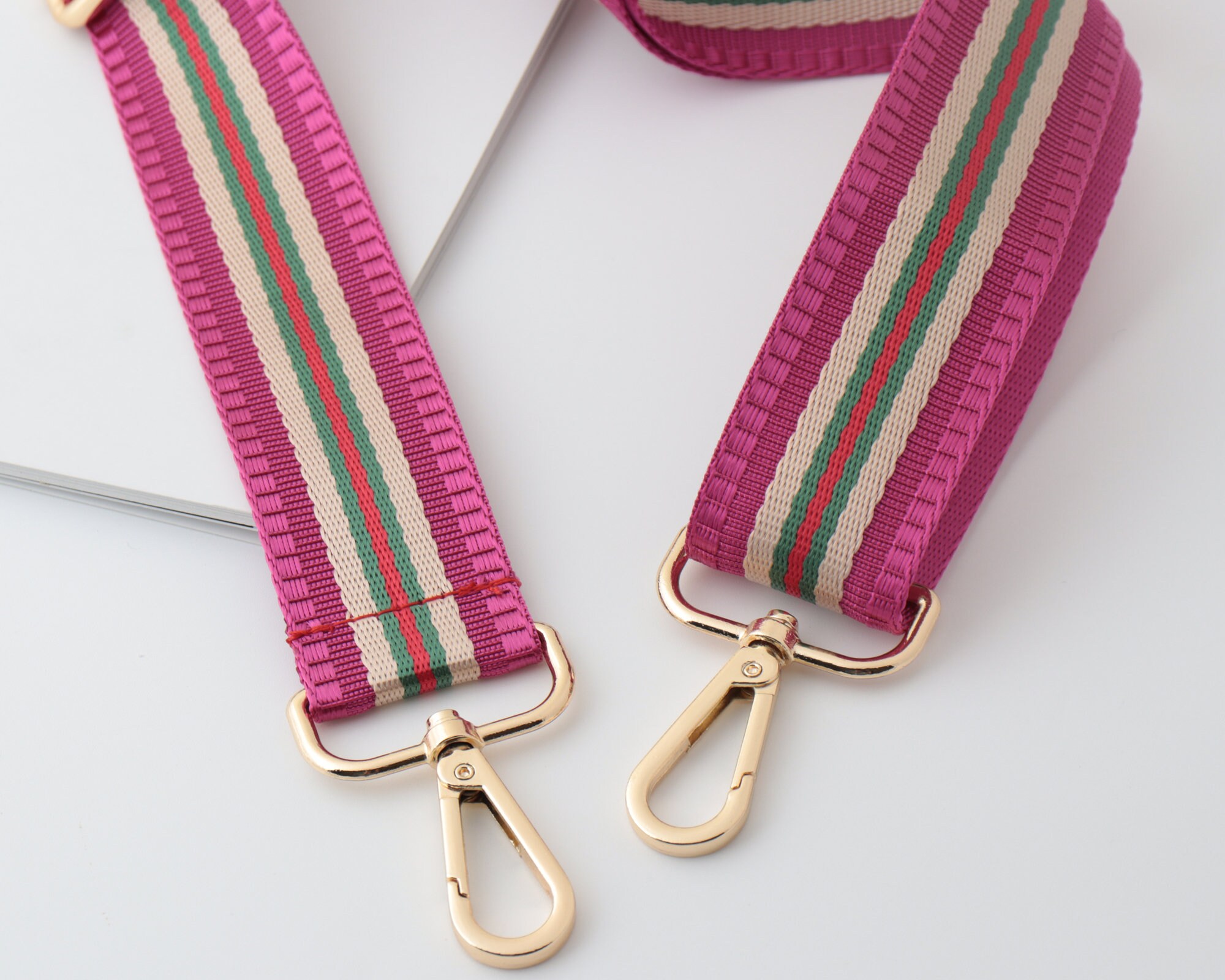 3.8cm Width Adjustable Striped Bag Strapcanvas Bag Strap Etsy