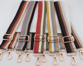 3.8cm Width Adjustable Striped Bag Strap,Canvas Bag Strap, Crossbody Bag Strap，Cotton Bag Strap ，Green Red Strap Bag，luxury Bag Strap gift