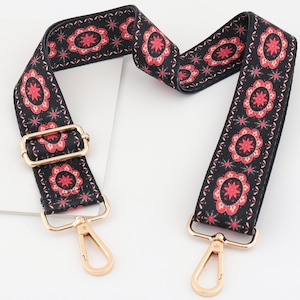 3.8cm ancho ajustable algodón bolso bolso correa, correa de bolso de rayas, mango del bolso, correa del bolso del hombro, correa de la mochila, correa de la bolsa del patrón