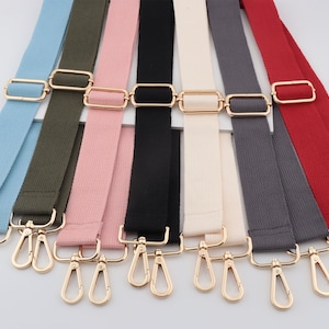 3,8cm Breite Verstellbare Stickerei Gurtband Schultertaschengurt, Canvas Taschengurt, Crossbody Taschengurt, Baumwolltaschengurt, Reine Farbe Taschengurt