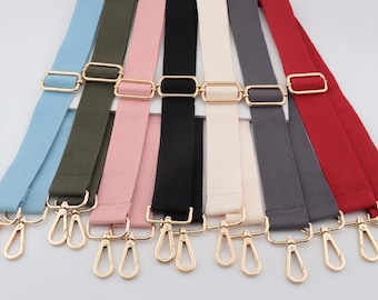 3,8cm Breite Verstellbare Stickerei Gurtband Schultertaschengurt, Canvas Taschengurt, Crossbody Taschengurt, Baumwolltaschengurt, Reine Farbe Taschengurt