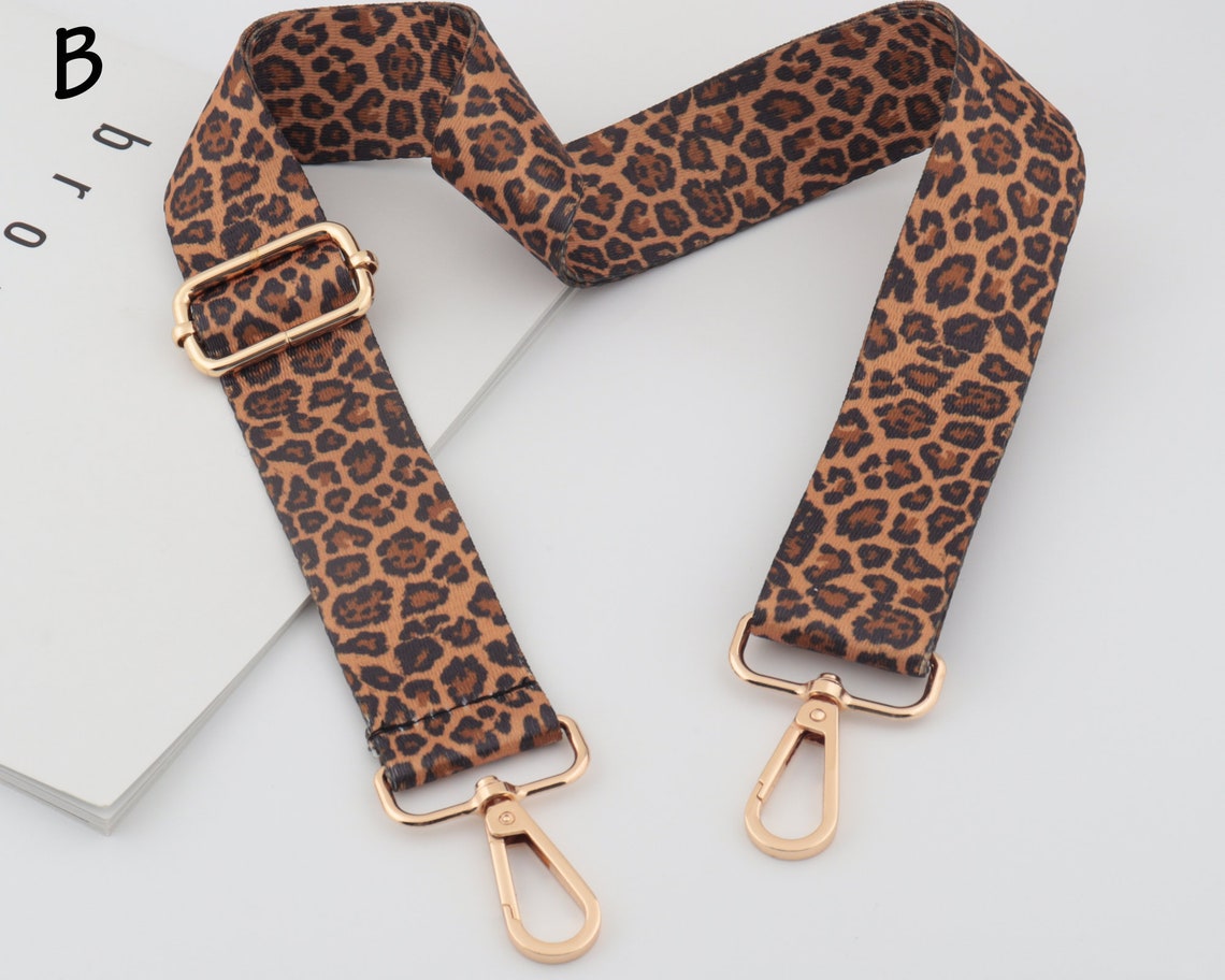 3.8cm Width Adjustable Shoulder Strap / Leopard Print Shoulder Etsy