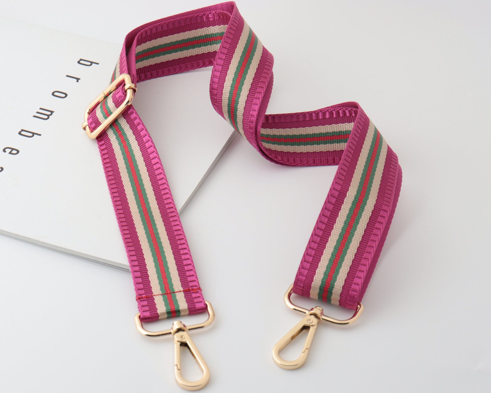 3.8cm Width Adjustable Striped Bag Strapcanvas Bag Strap Etsy