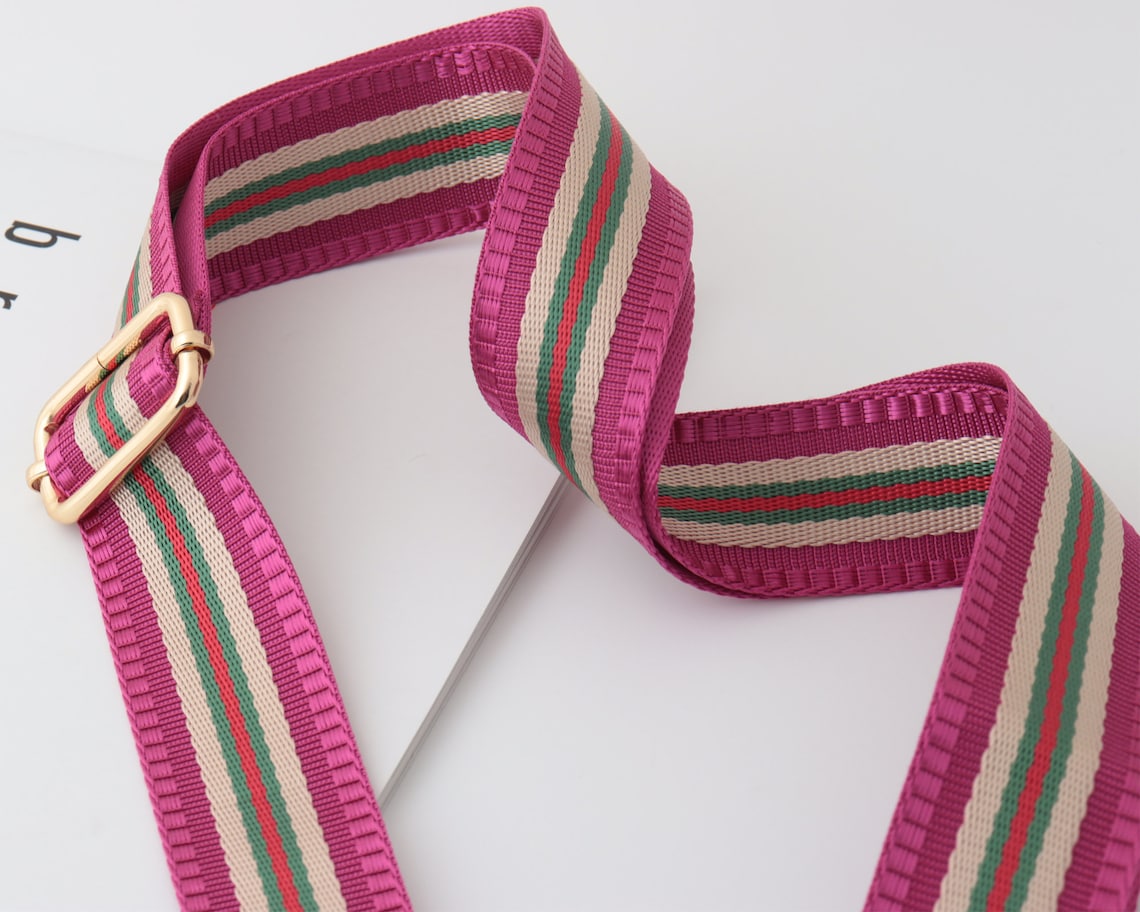 3.8cm Width Adjustable Striped Bag Strapcanvas Bag Strap Etsy UK