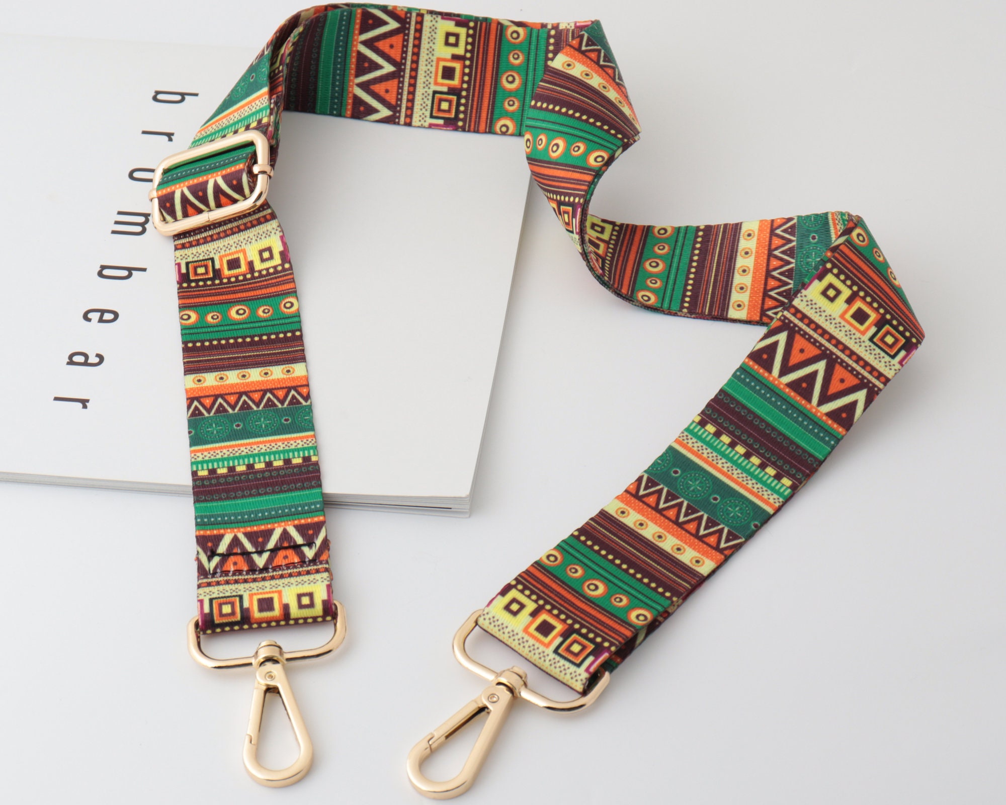 3.8cm Width Adjustable Green Bag Strap Crossbody Bag Etsy