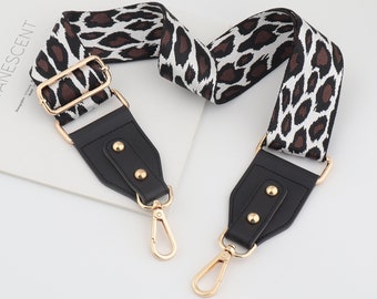 5cm Breite Verstellbarer Schultergurt / LeopardenPrint Schultergurt / Crossbody Gurtband Tasche Zubehör / Ersatzgurt / Taschengurt