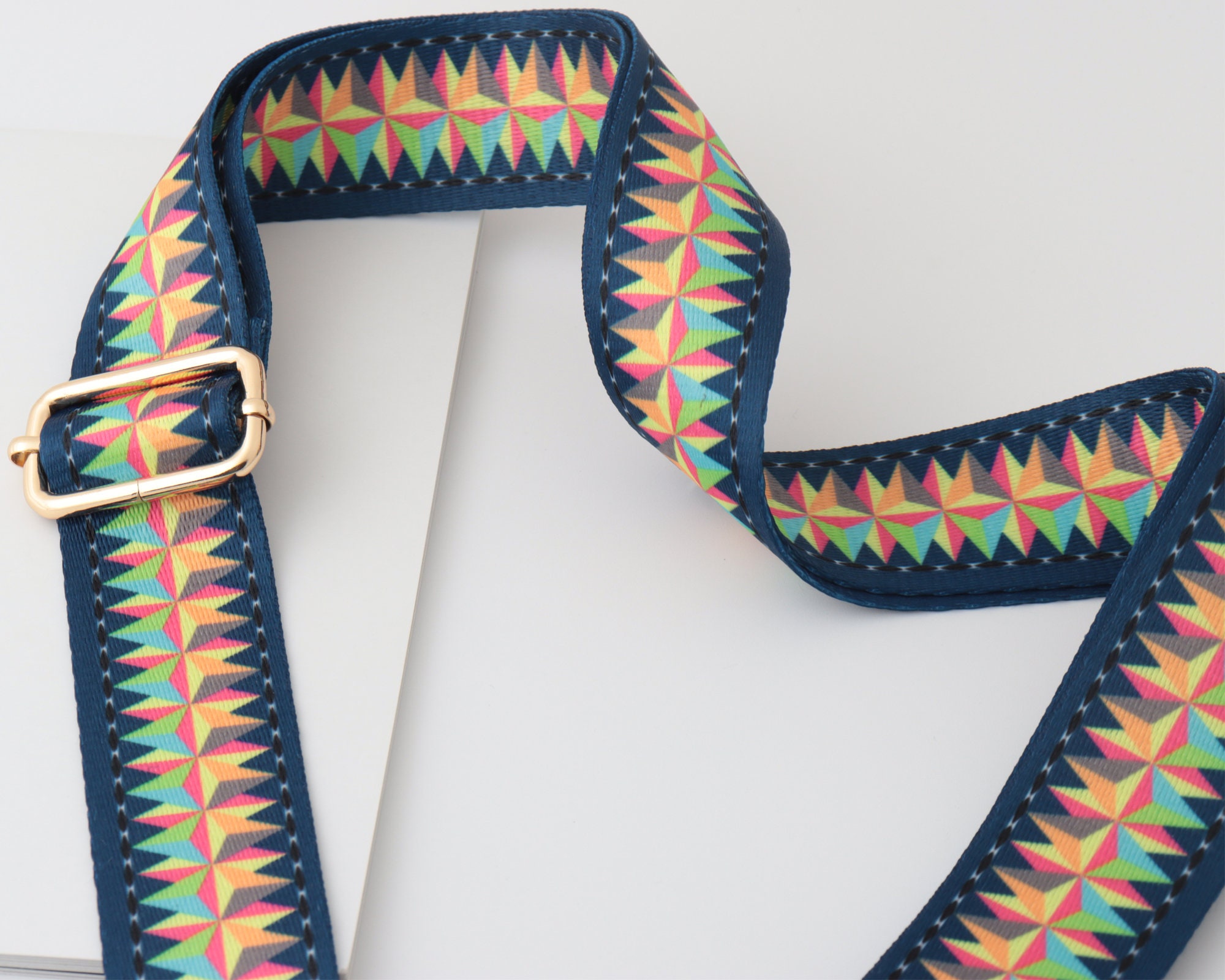 3.8cm Width Adjustable Blue Bag Strap Crossbody Bag Etsy