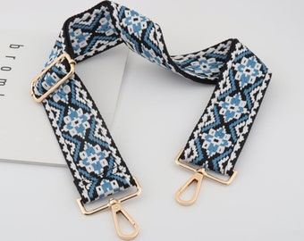 blue purse strap