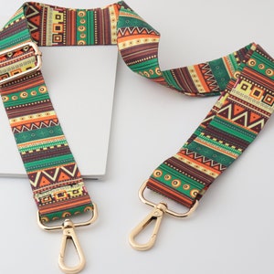 3.8cm ancho ajustable algodón bolso bolso correa, correa de bolso de rayas, mango del bolso, correa del bolso del hombro, correa de la mochila, correa de la bolsa del patrón