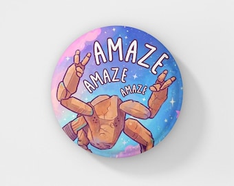 Pin con diseño de Ave María del Proyecto Inspirador / Alien Rocky, Regalo de ciencia ficción, ¡Increíble!