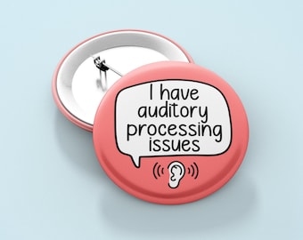 Insignia con trastorno del procesamiento auditivo (PIN) - Neurodiversidad - APD