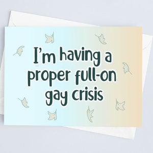 Cartolina Heartstopper ispirata alla crisi gay / Carte LGBTQ - Nick e Charlie